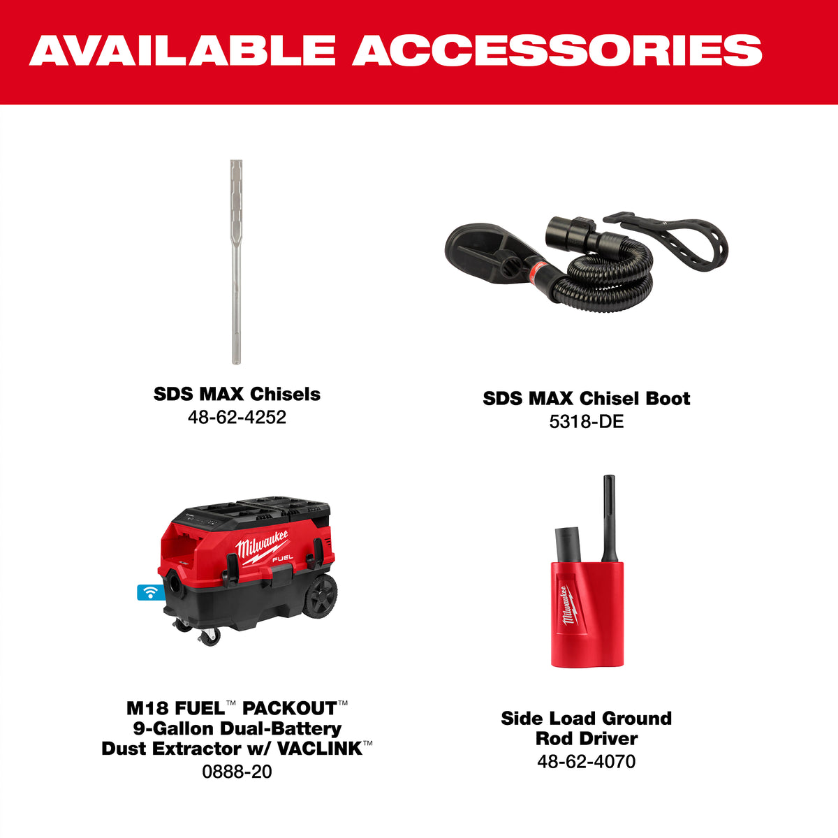 M18 FUEL™ 18 lb SDS MAX Demolition Hammer Kit w/ ONE-KEY™