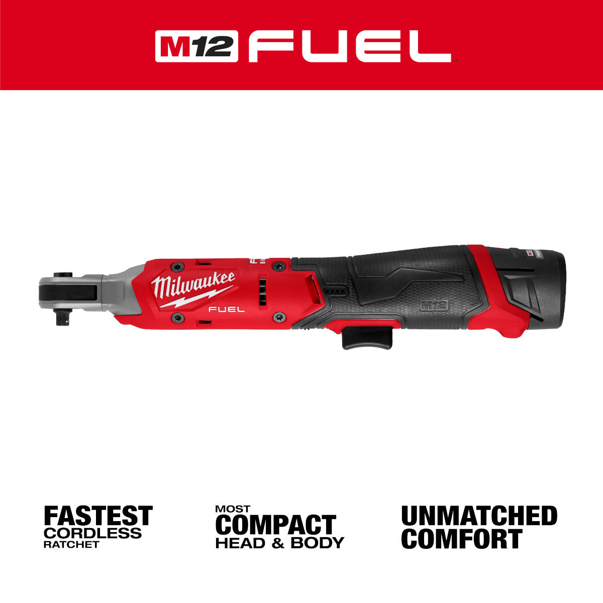 Milwaukee 3052-21 M12 FUEL 1/4" Ratchet Kit
