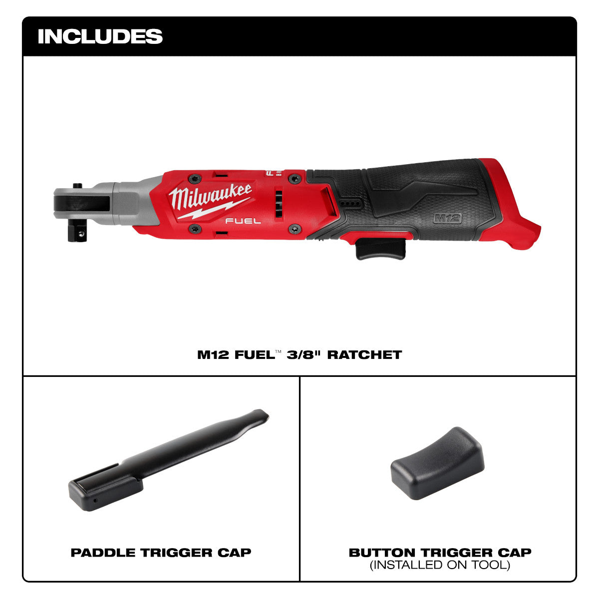 Milwaukee 3053-20 M12 FUEL 3/8" Ratchet (Tool Only)