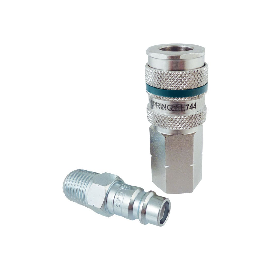 TOPRING 31.711C - Ultraflo 7.8 mm Kit With 1/4 (F) NPT Steel Quick Coupler and Coupler Plug QUIKSILVER
