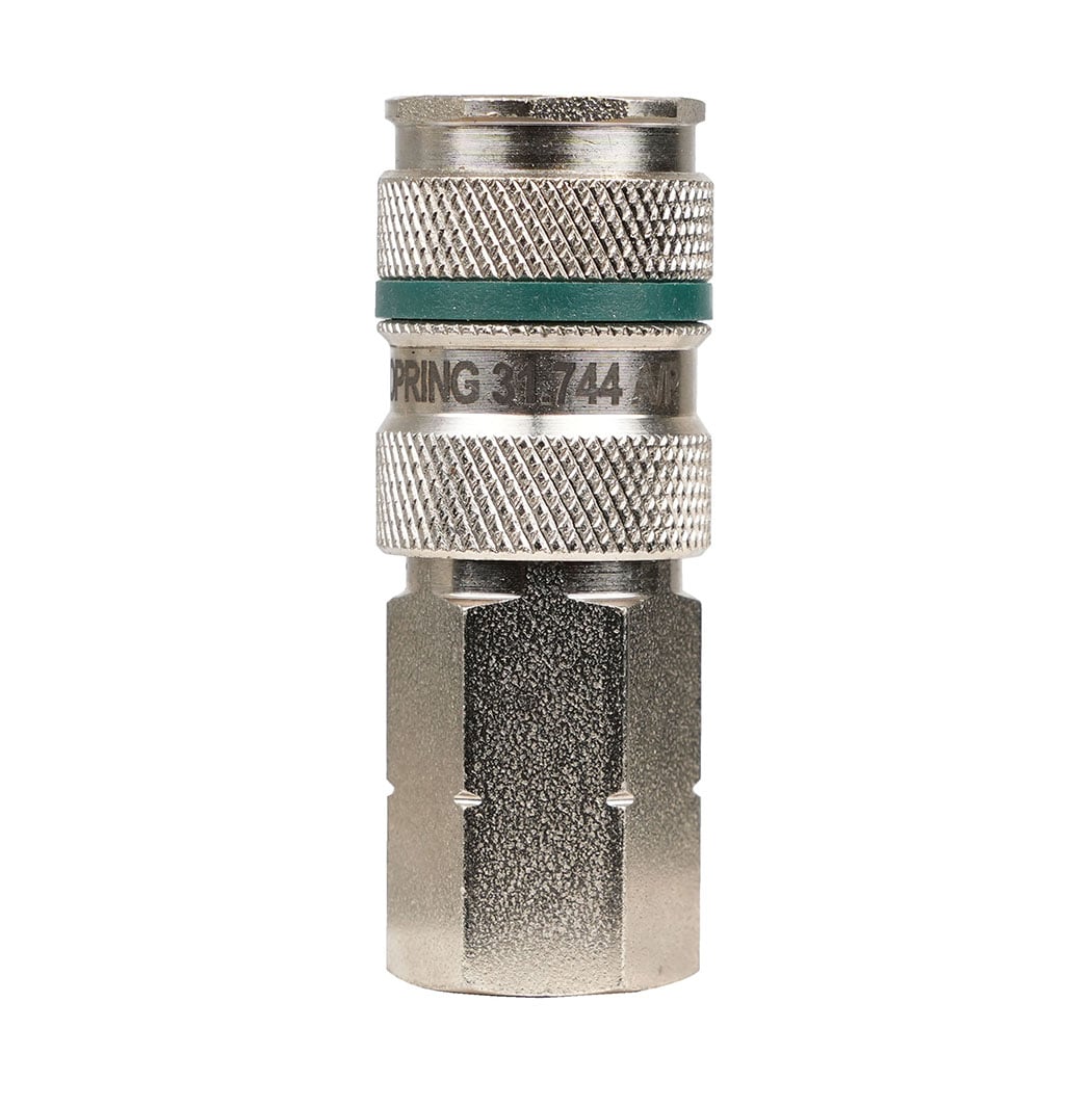 TOPRING 31.744 - Ultraflo 7.8 mm Steel Quick Coupler 1/4 (F) NPT QUIKSILVER