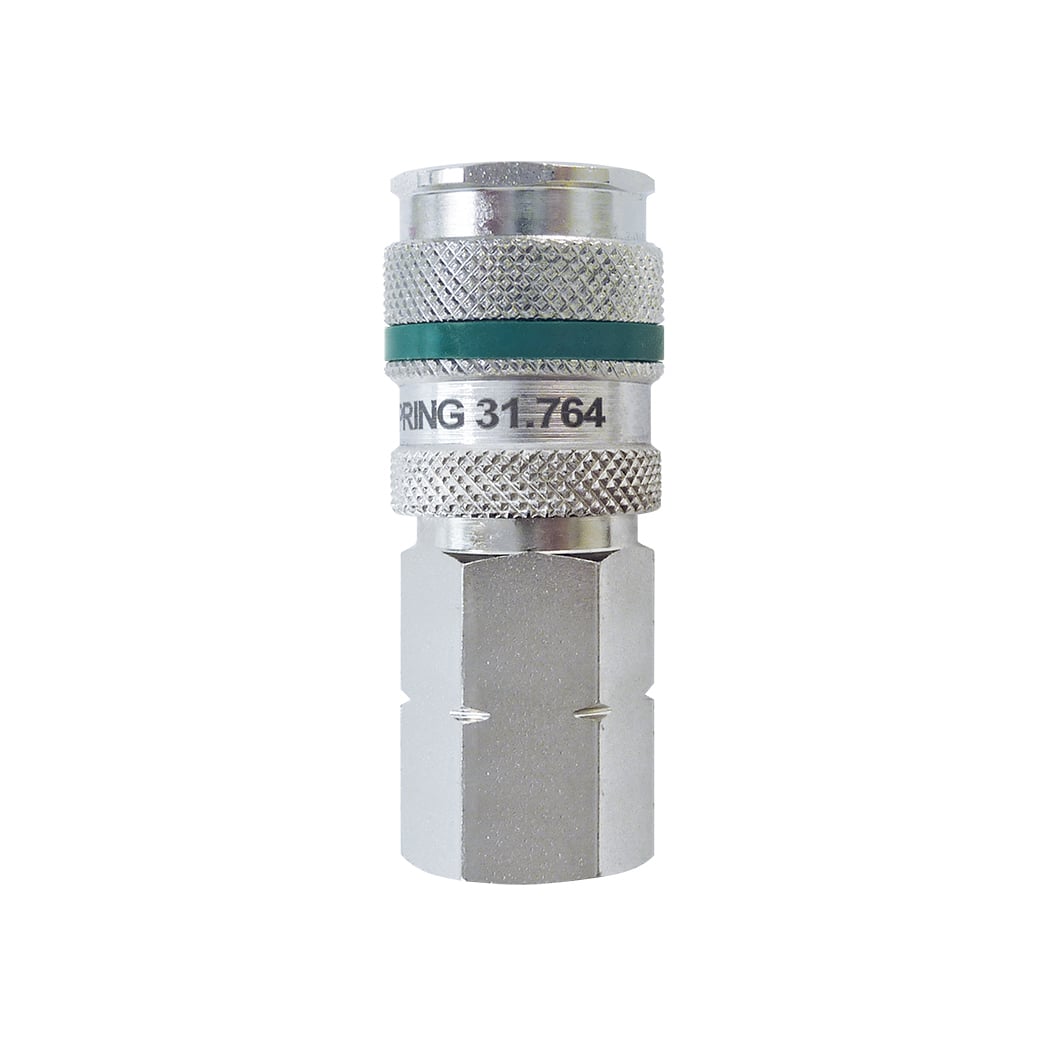 TOPRING 31.754 - Ultraflo 7.8 mm Steel Quick Coupler 3/8 (F) NPT QUIKSILVER HD