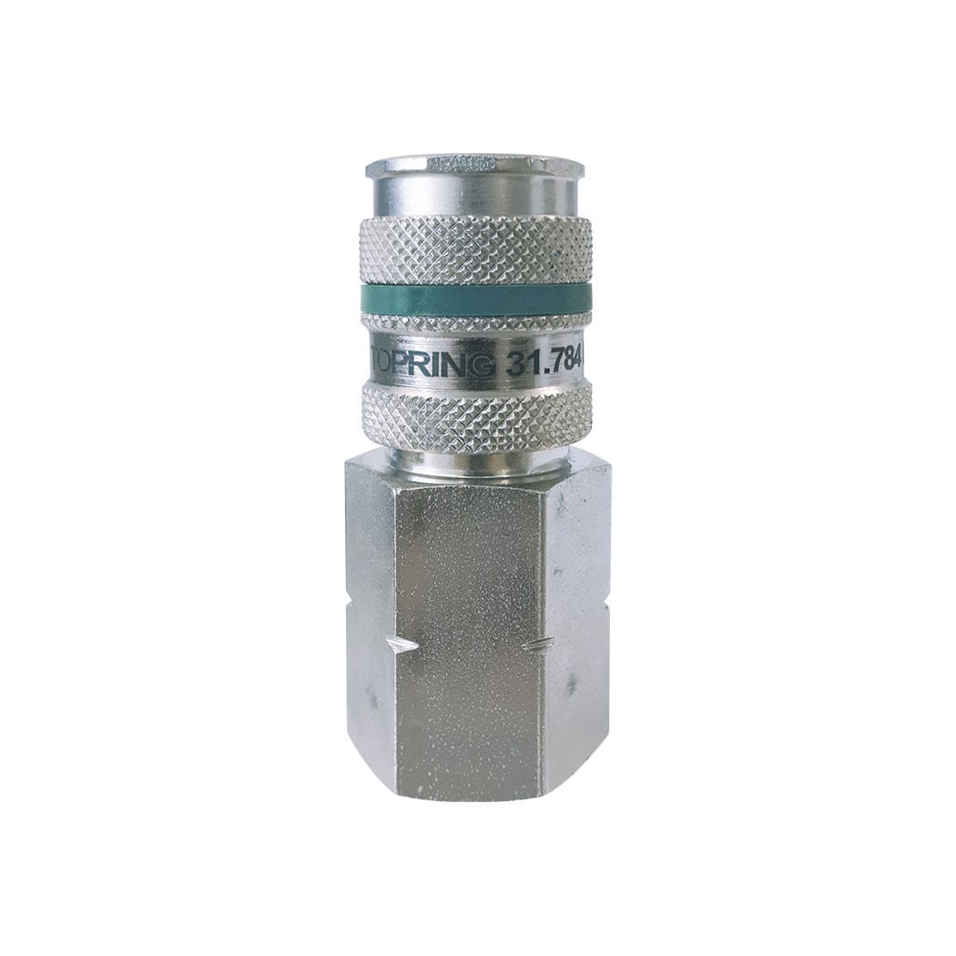 TOPRING 31.794 - Ultraflo 7.8 mm Steel Quick Coupler 1/2 (F) NPT QUIKSILVER HD