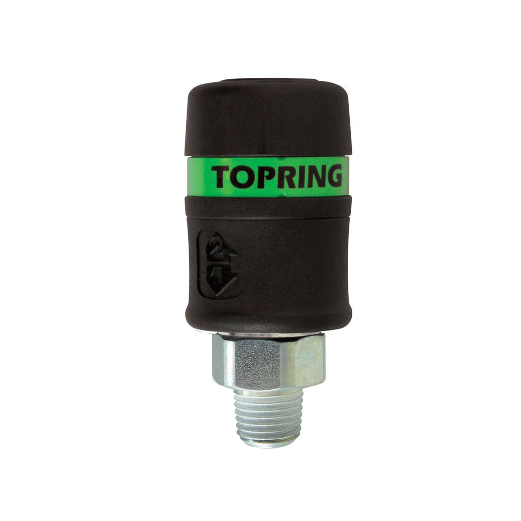 TOPRING 31.849 - Ultraflo 7.8 mm Composite Quick Coupler 1/4 (M) NPT TOPQUIK