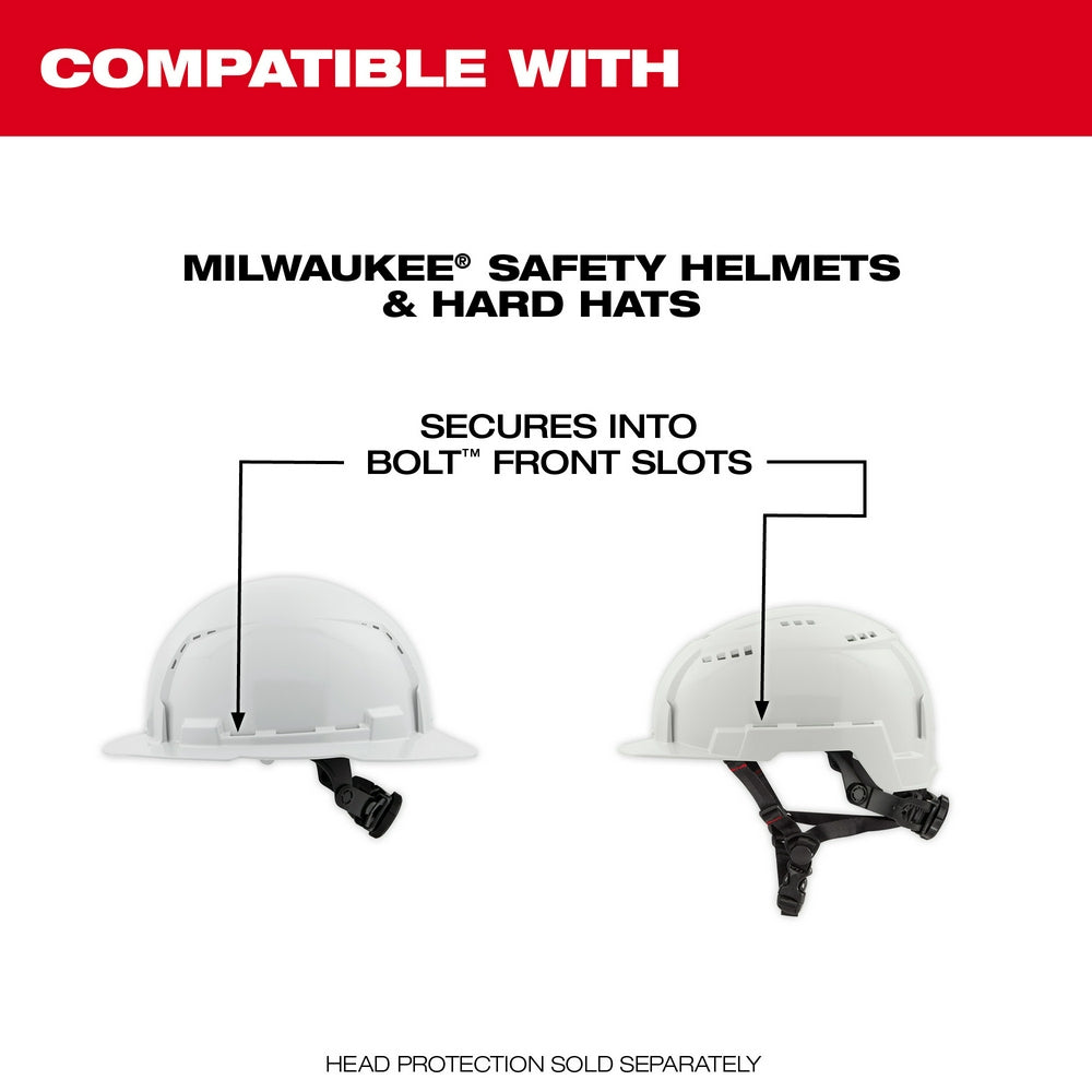 Milwaukee BOLT Full Face Shield - Clear Dual Coat Lens (Compatible with Milwaukee Safety Helmets & Hard Hats)