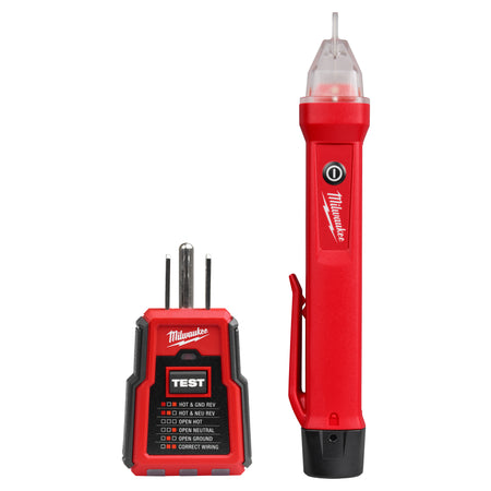 Milwaukee 3210-20 GFCI Receptacle Tester and Voltage Detector Kit