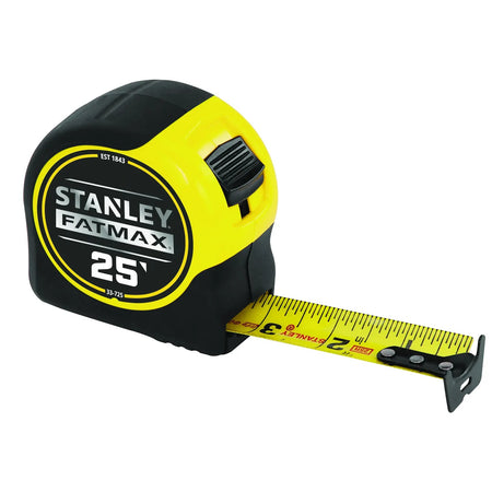 STANLEY 33-725 25 ft FatMax tape measure - tape extended