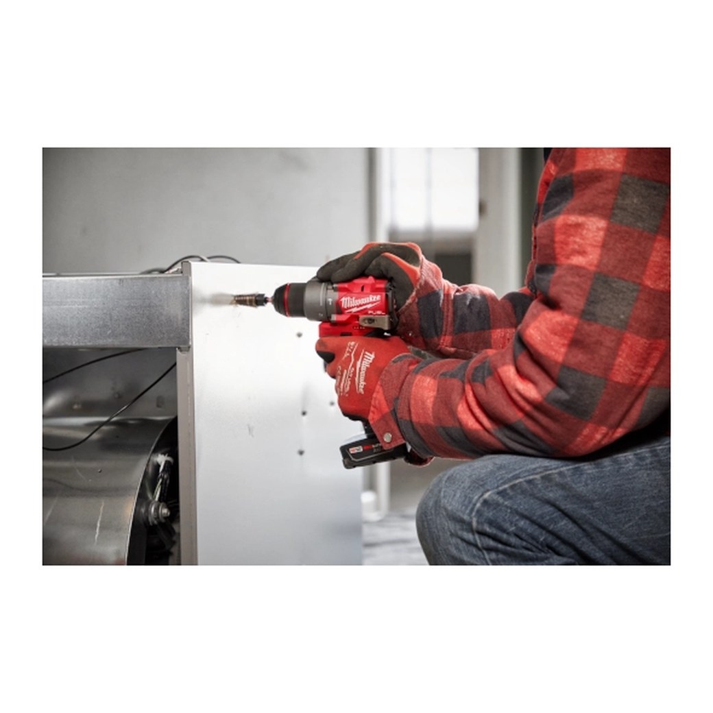 Milwaukee M12 FUEL 1/2" Hammer Drill/Driver - drilling in a tight space