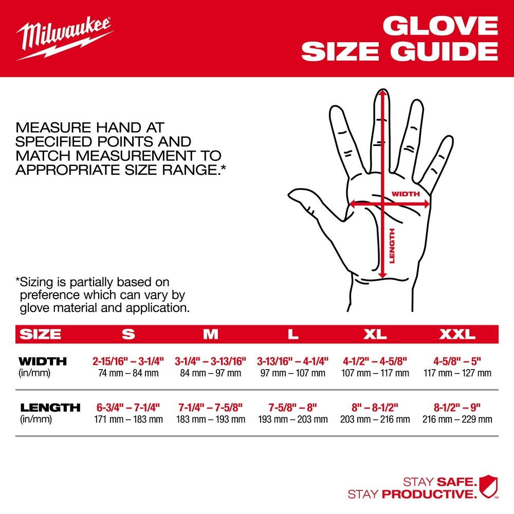 Milwaukee Cut Level 6 High-Dexterity Nitrile Dipped Gloves - L
