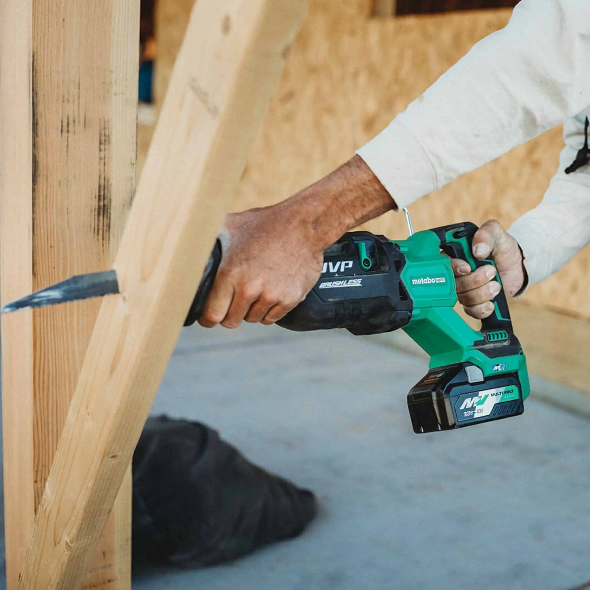 36V MultiVolt Cordless Reciprocating Saw (Tool Body Only) | Metabo HPT CR36DAQ4 METABO