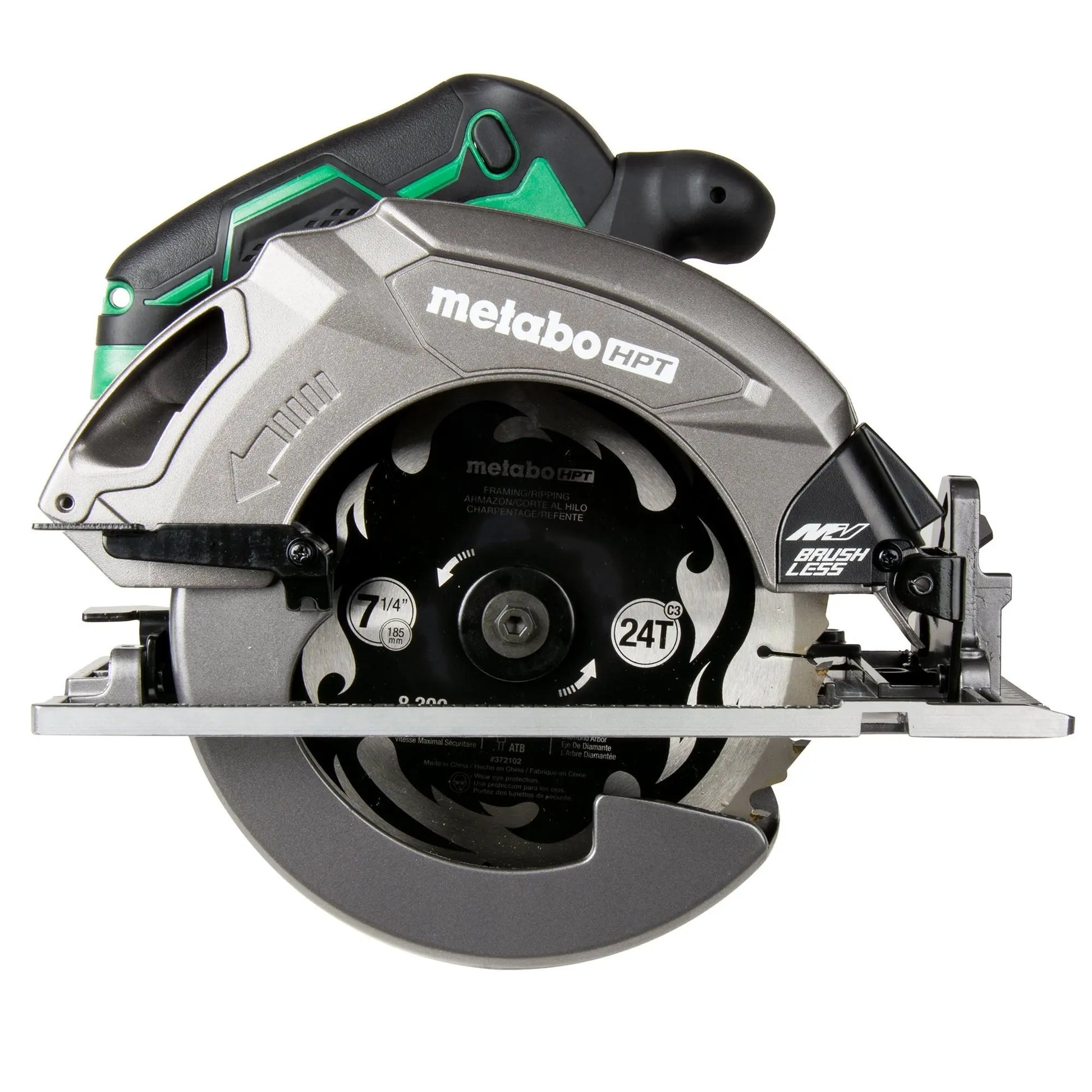 36V MultiVolt™ 7-1/4 Inch Cordless Circular Saw (Tool Body Only) | Metabo HPT C3607DAQ4 - Wise Line Tools