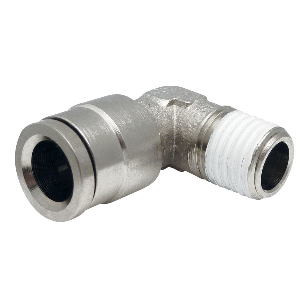 TOPRING 39.194 - 1/4 in. Push-to-Connect to 1/8 (M) NPT Elbow Adapter TOPFIT (Multiple of 10)