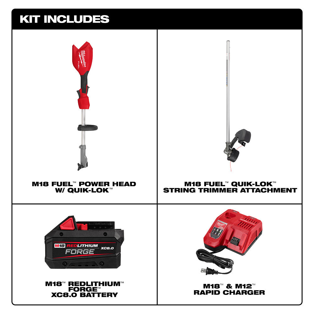 Milwaukee 3016-21ST - M18 FUEL™ Fadentrimmer mit QUIK-LOK™ Kit