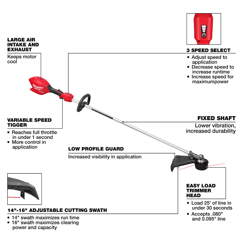 Milwaukee 3046-20 - Coupe-bordures M18 FUEL™ 16"