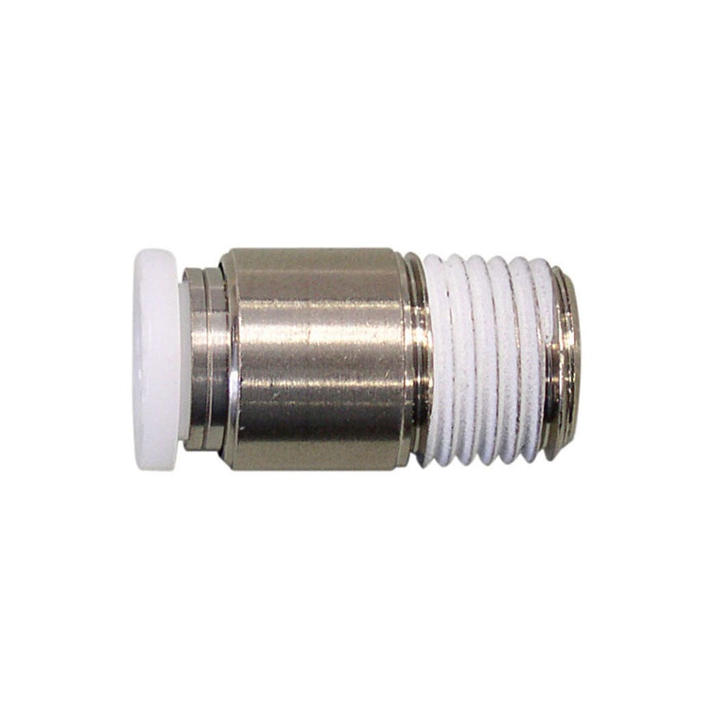 TOPRING 40.048 - 1/4 in. Push-to-Connect to 1/8 (M) NPT Hexagonal Adapter TOPFIT (Multiple of 10)