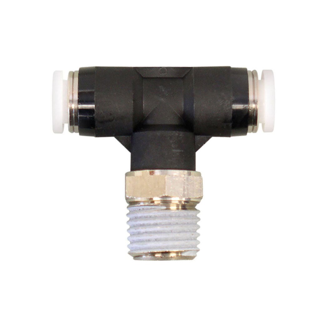 TOPRING 40.360 - 1/4 in. Push-to-Connect to 1/8 (M) NPT Tee Adapter TOPFIT (Multiple of 5)
