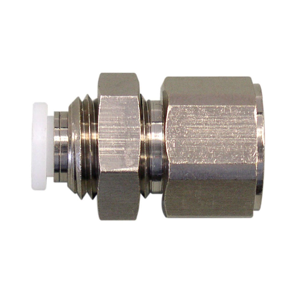 TOPRING 40.633 - 1/4 in. Push-to-Connect to 1/8 (F) NPT Bulkhead Adapter TOPFIT (Multiple of 5)