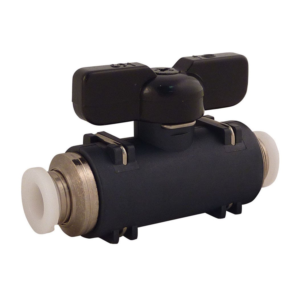 TOPRING 40.933 - 3/8 in. Push-to-Connect Miniature Valve Straight Union TOPFIT