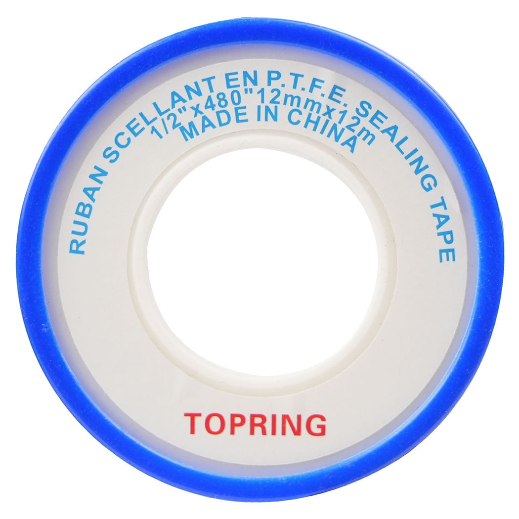 TOPRING 41.005 - 12 mm PTFE Sealing Tape 12 m (Multiple of 10)