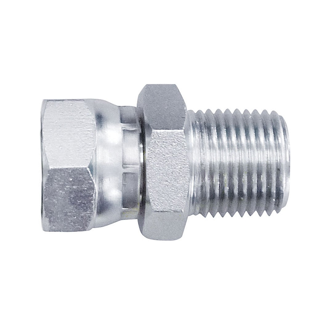 TOPRING 41.773 - Steel Swivel Adapter 3/8 (F) to 3/8 (M) NPT (Multiple of 10)