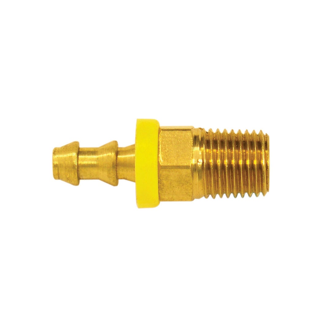 TOPRING 41.867 - Brass Push-On Hose Barb Adapter 1/2 to 1/2 (M) NPT (Multiple of 5)