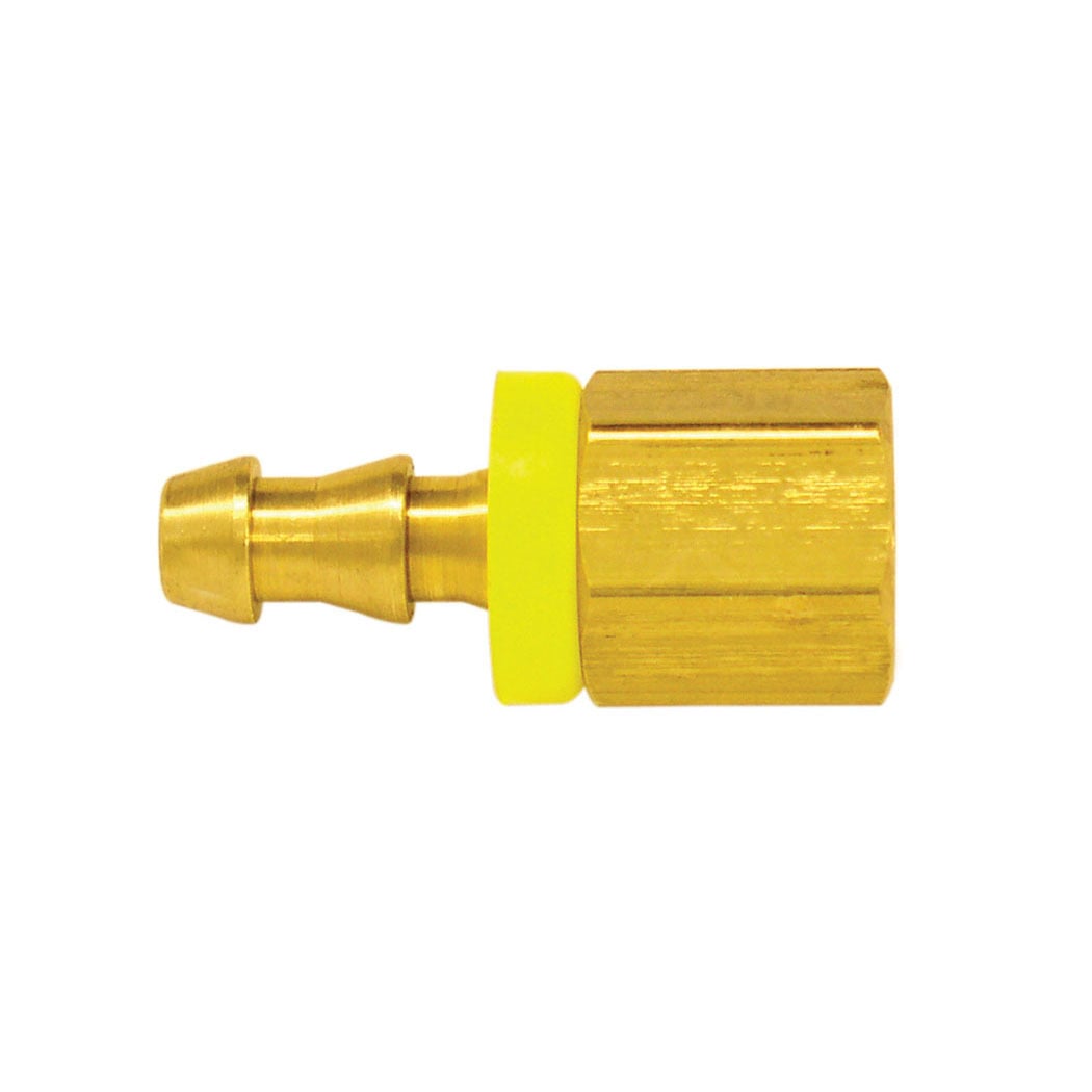 TOPRING 41.874 - Brass Push-On Hose Barb Adapter 1/2 to 3/8 (F) NPT (Multiple of 5)