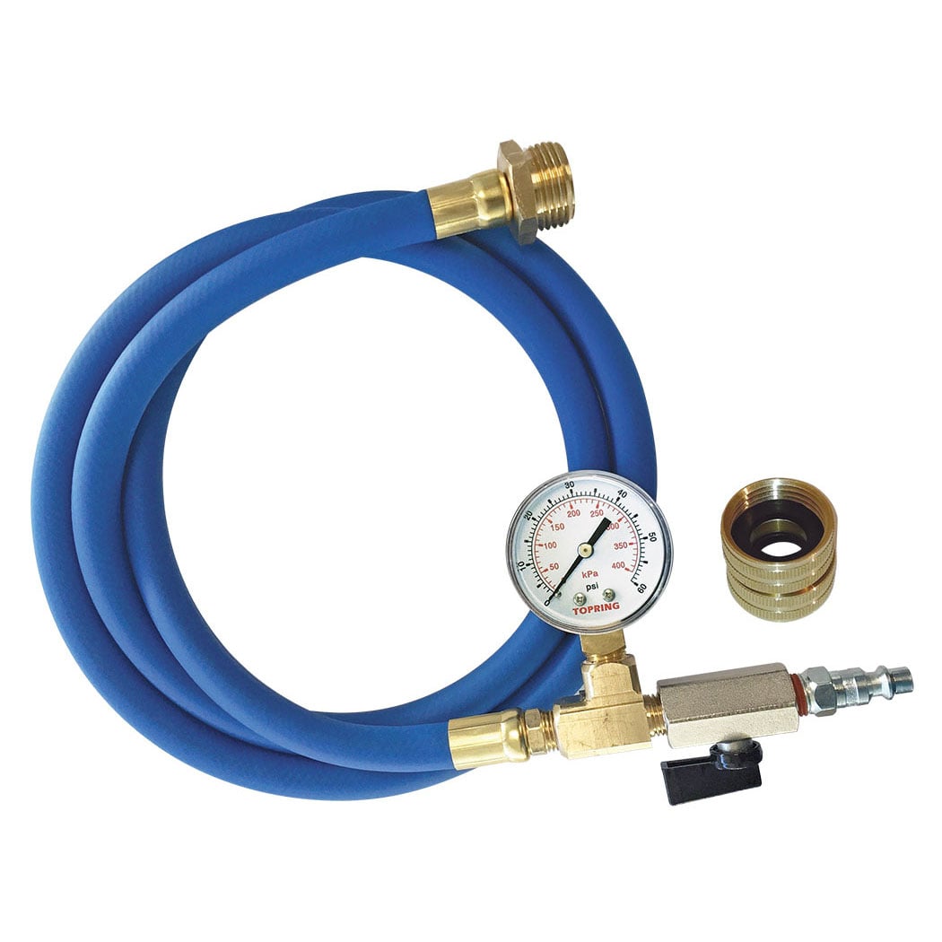 TOPRING 41.929.01 - Water Blowout Adapter (M and F) With Pressure Gauge