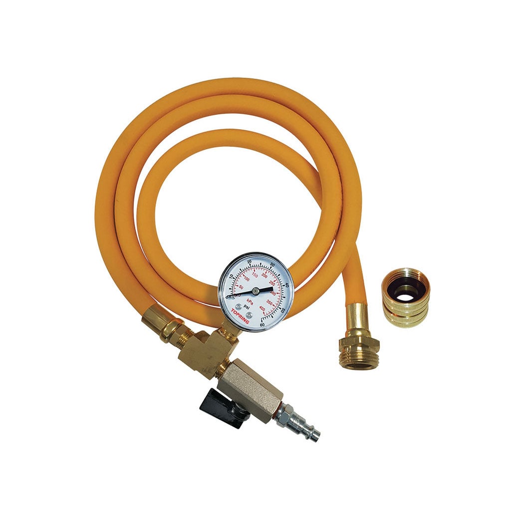 TOPRING 41.939.01 - Water Blowout Adapter (M and F) With Pressure Gauge