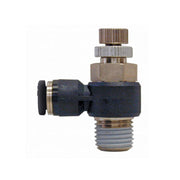 TOPRING 42.910 - 6 mm Push-to-Connect to 1/8 (M) BSPT Flow Control Valve Elbow Adapter TOPFIT (Multiple of 2)