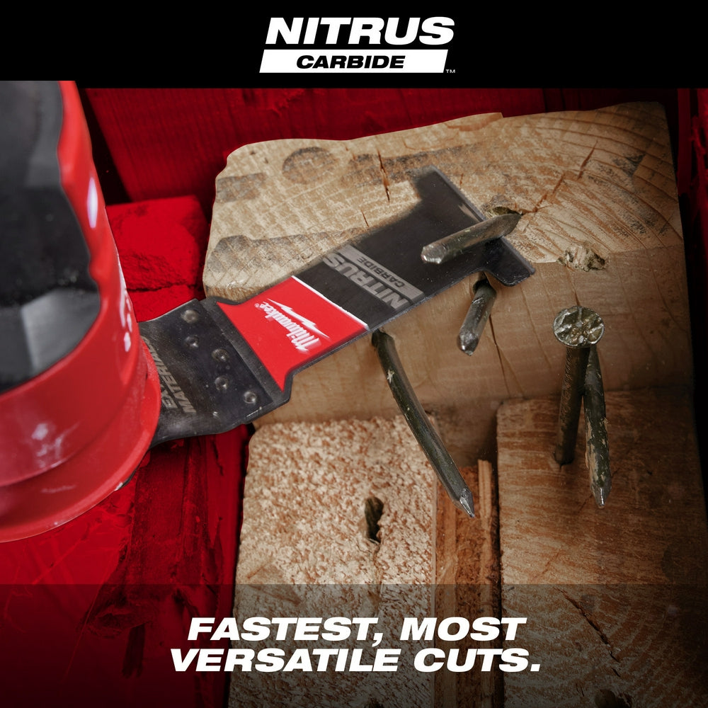 Milwaukee 49-25-1561 - NITRUS CARBIDE™ Extreme Metal Universal Fit OPEN-LOK™ Multi-Tool Blade 1PK