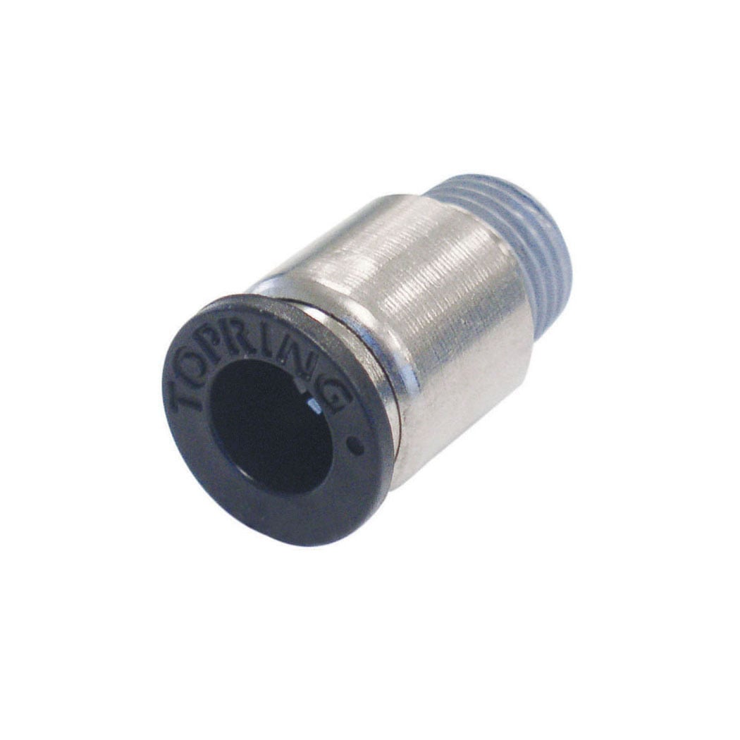 TOPRING 44.048 - 1/4 in. Push-to-Connect to 1/8 (M) NPT Hexagonal Adapter MAXFIT (Multiple of 10)