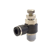 TOPRING 44.871 - 1/4 in. Push-to-Connect to 1/8 (M) NPT Flow Control Valve Elbow Adapter MAXFIT (Multiple of 5)