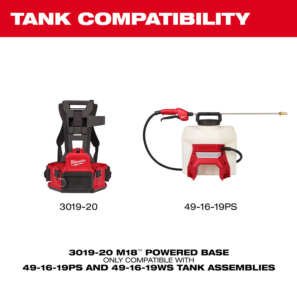 MILWAUKEE 3019-21PS - M18™ 4-Gallonen-Rucksackspritze mit SWITCH TANK™ (Kit)