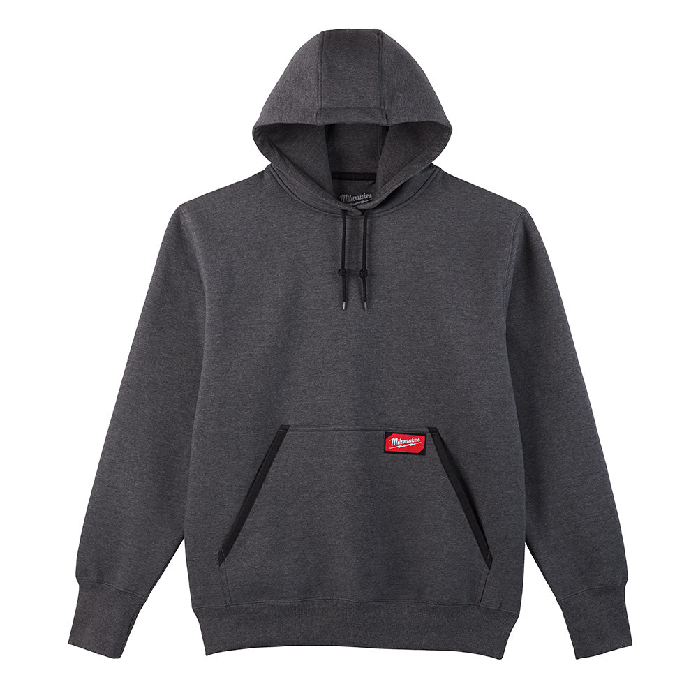 MILWAUKEE 350B GRAY HEAVY DUTY PULLOVER HOODIE