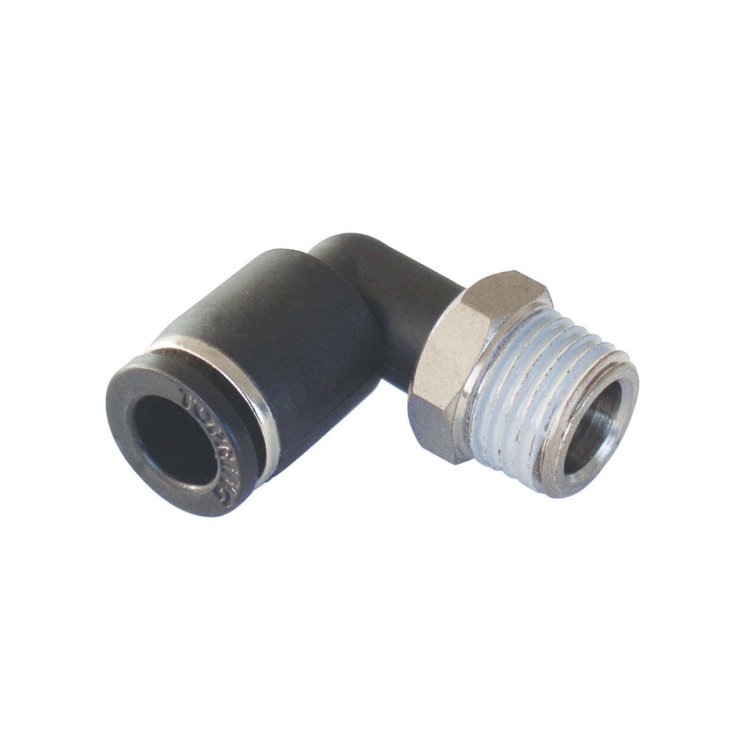 TOPRING 46.613 - 6 mm Push-to-Connect to M5 (M) Elbow Adapter MAXFIT (Multiple of 10)
