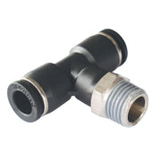 TOPRING 46.662 - 6 mm Push-to-Connect to 1/4 (M) BSPT Tee Adapter MAXFIT (Multiple of 10)
