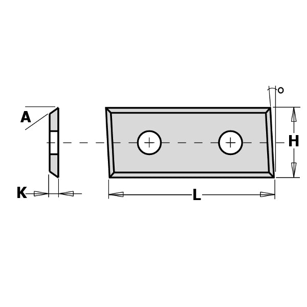 CMT-790.283.12 - REV. THROWAWAY KNIFE CARBIDE