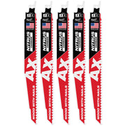 Milwaukee 48-00-7552 9 inch AX with Nitrus Carbide SAWZALL Blade 5-Pack