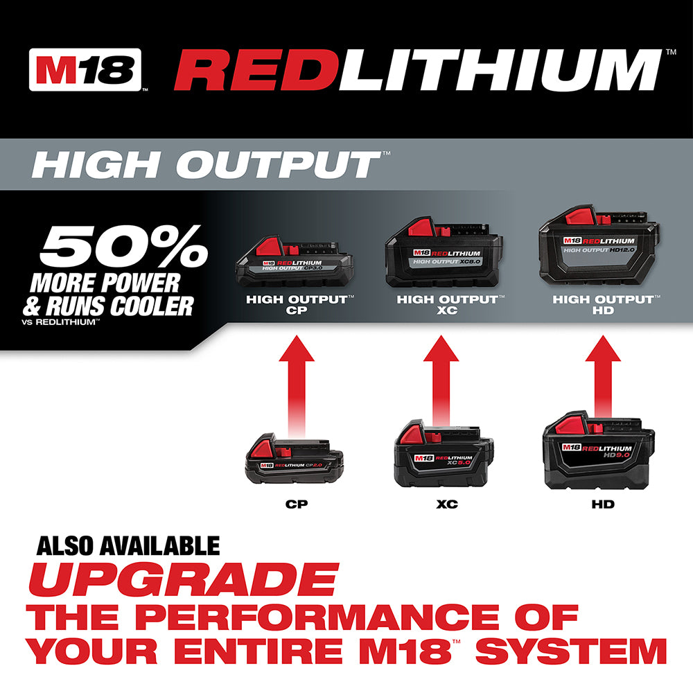 Milwaukee 48-11-1852 – M18™ REDLITHIUM™ XC 5,0 Ah Akkupack mit erweiterter Kapazität (2 Stück)