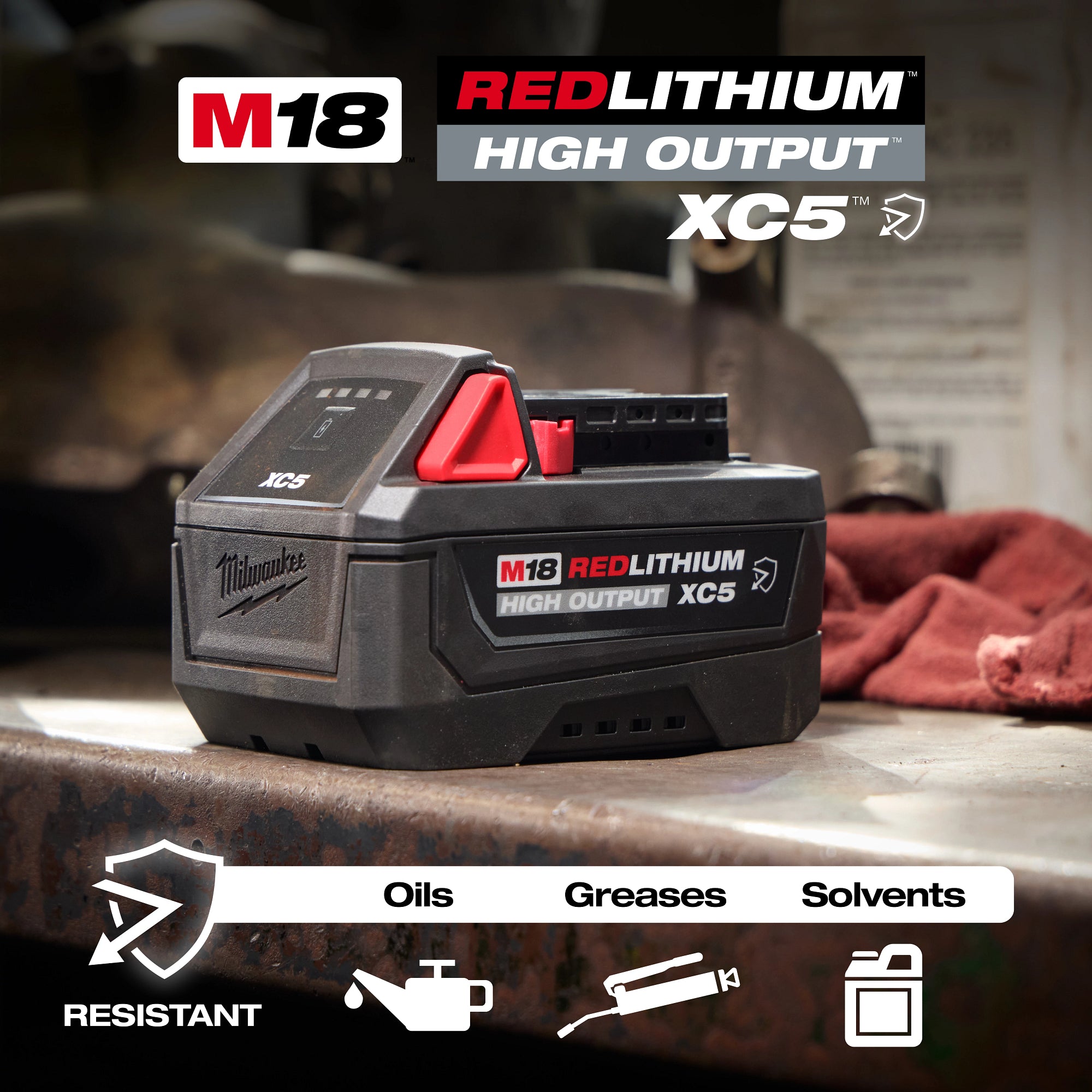 M18™ REDLITHIUM™ HIGH OUTPUT™ XC5™ Resistant Battery Pack