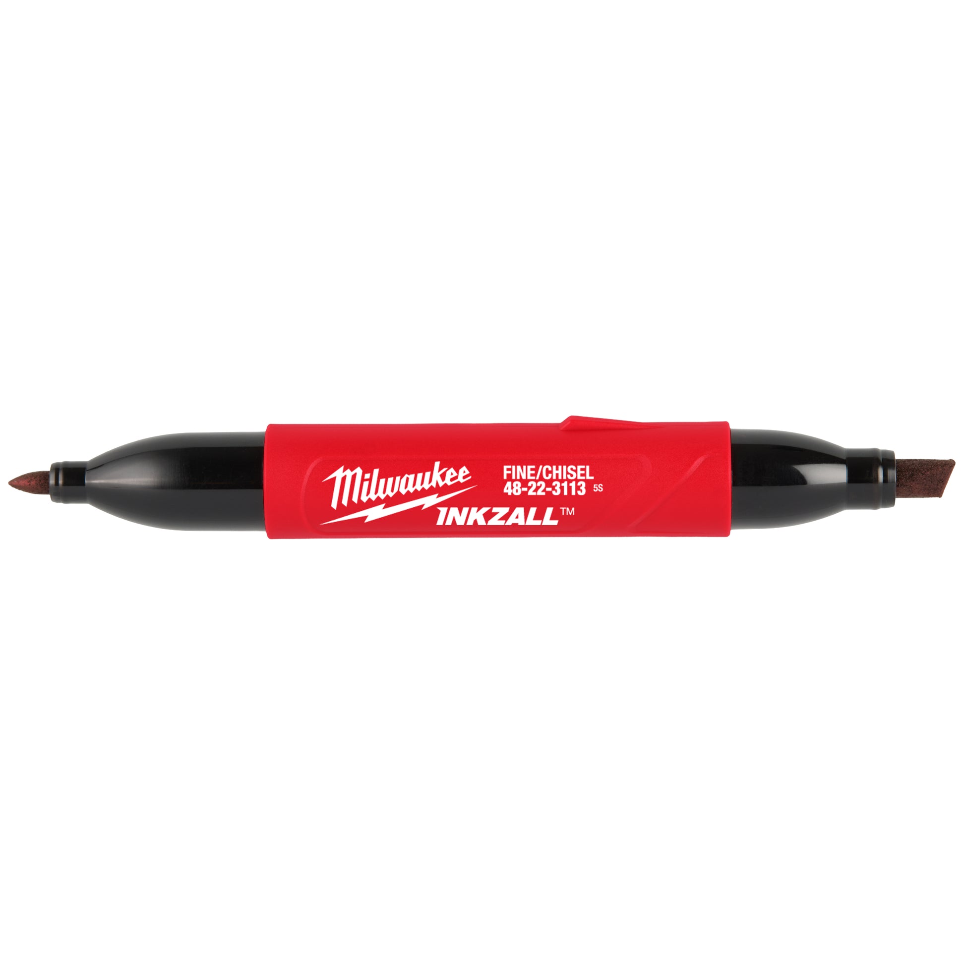 Milwaukee 48-22-3113 INKZALL Double Sided Jobsite Marker showing dual tips