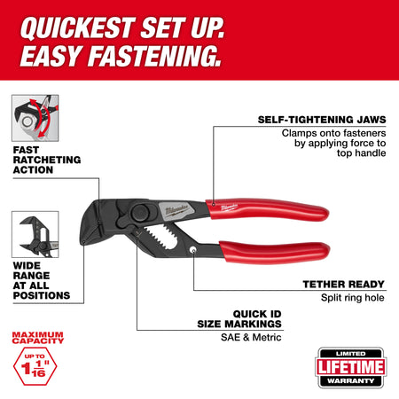 Milwaukee 48-22-6905 5 inch Pliers Wrench - Walk Around Detail View