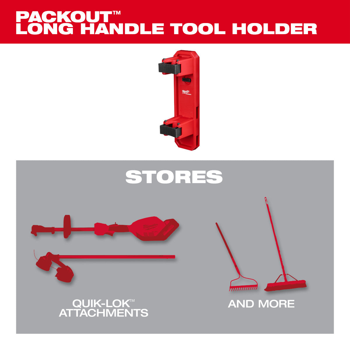 Milwaukee  48-22-8348 PACKOUT™ Long Handle Tool Holder