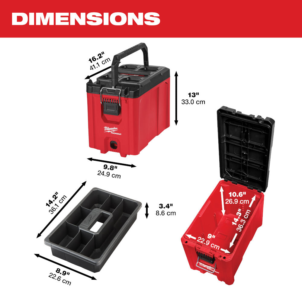 Milwaukee 48-22-8422 - Boîte à outils compacte PACKOUT™