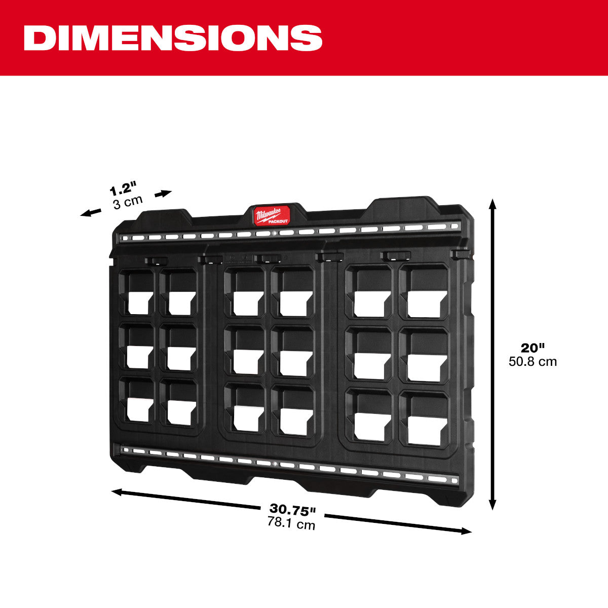 Milwaukee PACKOUT Large Wall Mounting Plate - 48-22-8497