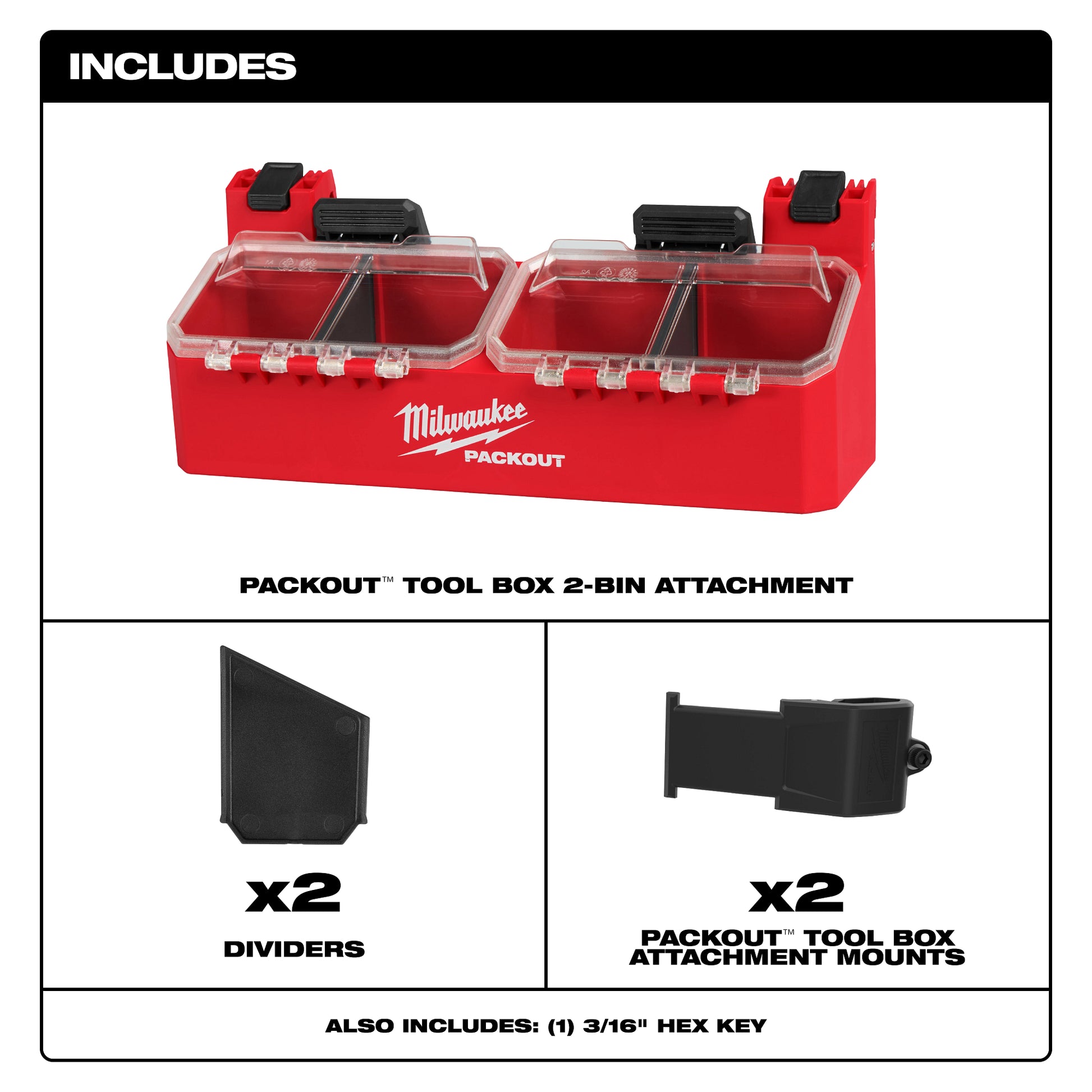 Small Parts Bin Attachment