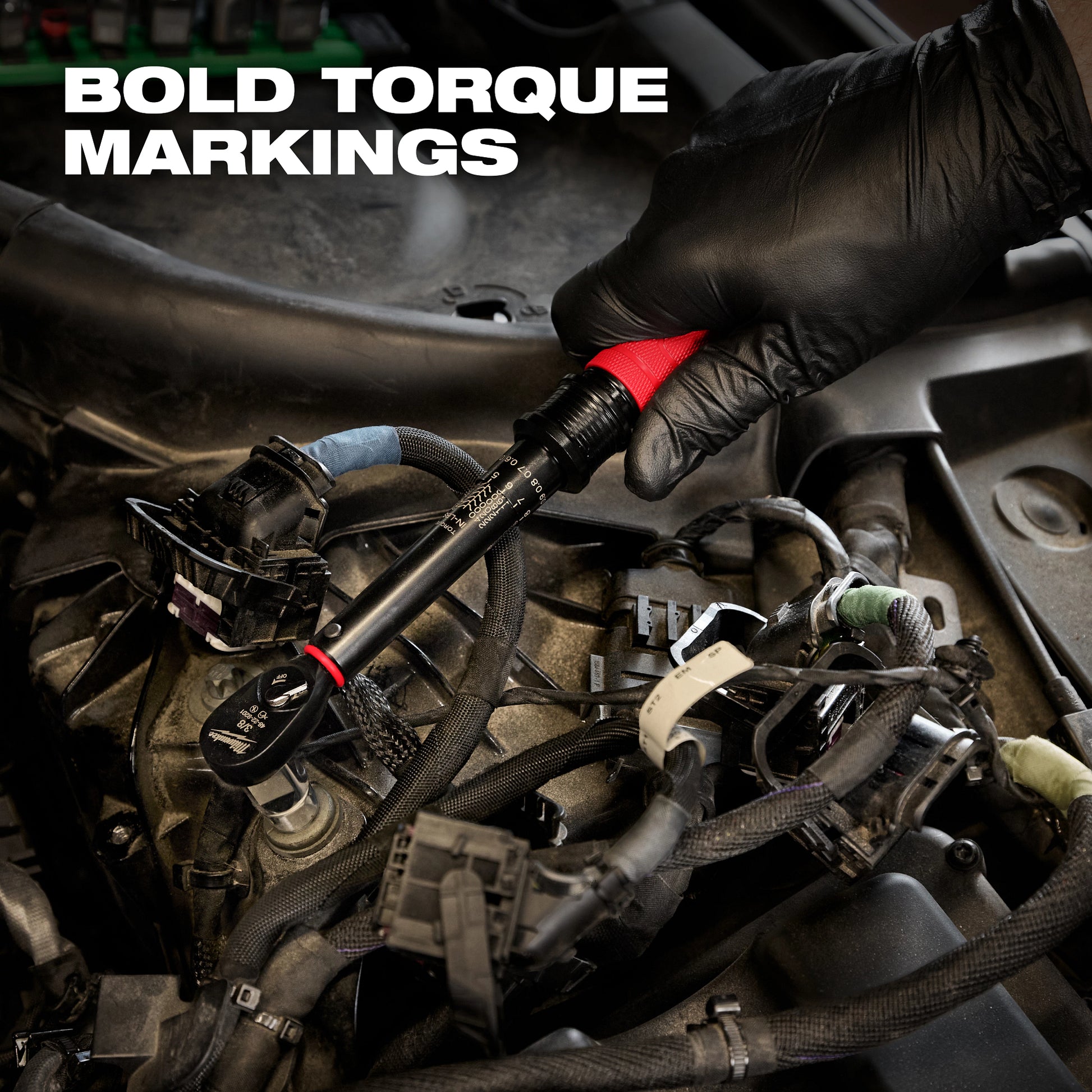 Milwaukee Click Torque Wrench High Contrast Markings Detail