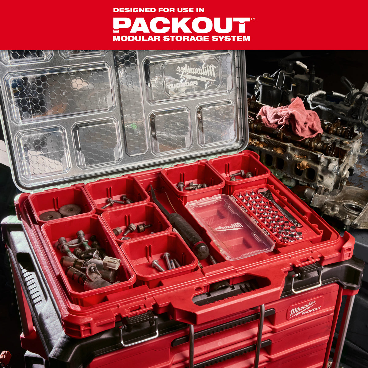 34pc 1/4” Drive Ratchet & Low-Profile Bit Socket Set