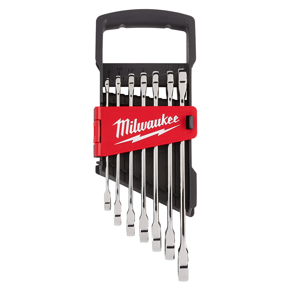 Milwaukee 7pc Metric Ratcheting Combination Wrench Set - 48-22-9506