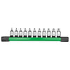 Milwaukee 48-22-9533 11-Piece 1/4" Drive Low-Profile TORX Bit Socket Set with FOUR FLAT Sides